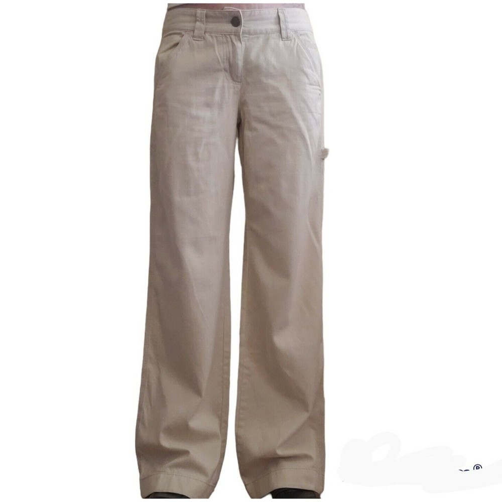 J Crew Women’s City Fit Natural Mid Rise Carpenter Pants Casual Sz 4 NWT